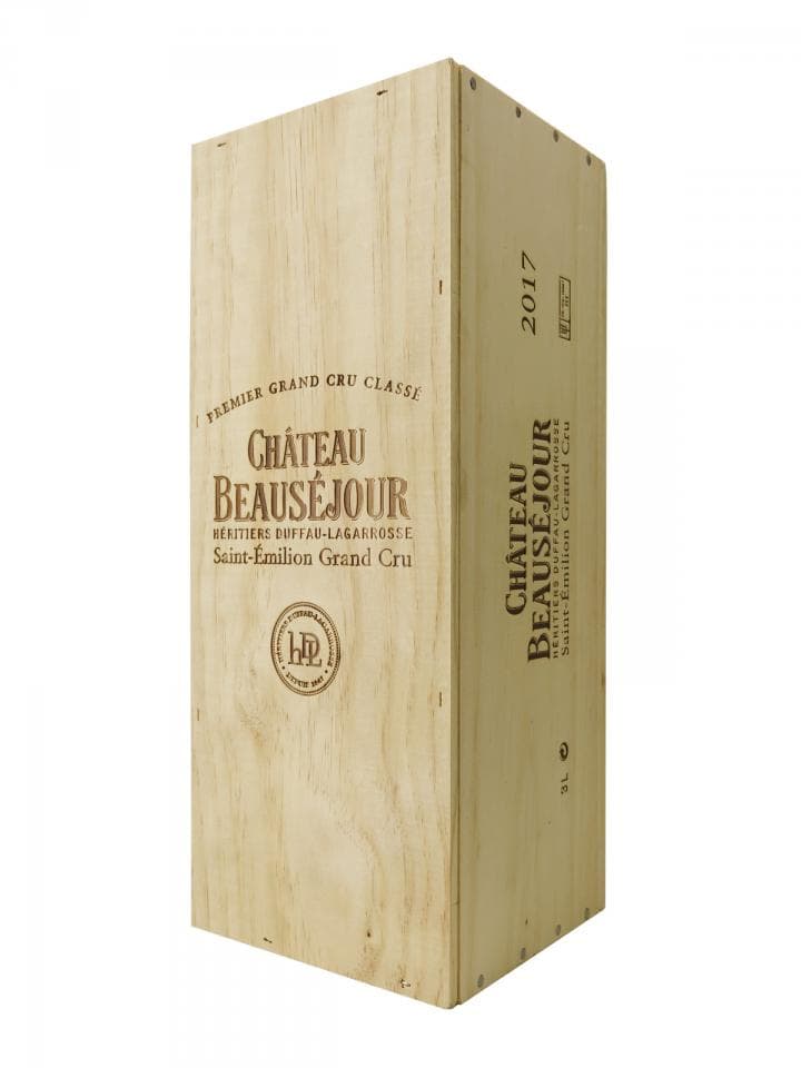 Château Beauséjour Duffau Lagarrosse 2017 Caisse bois d'origine d'un double magnum (1x300cl)