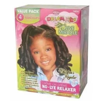 Kit de lissage & assouplissant enfant (Olive 1 Touch Up)   - African Pride