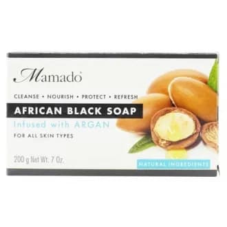 Savon Noir Africain ARGAN (200g) - Mamado
