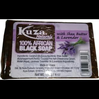 Savon noir 100 % africain au beurre de karité - Kuza