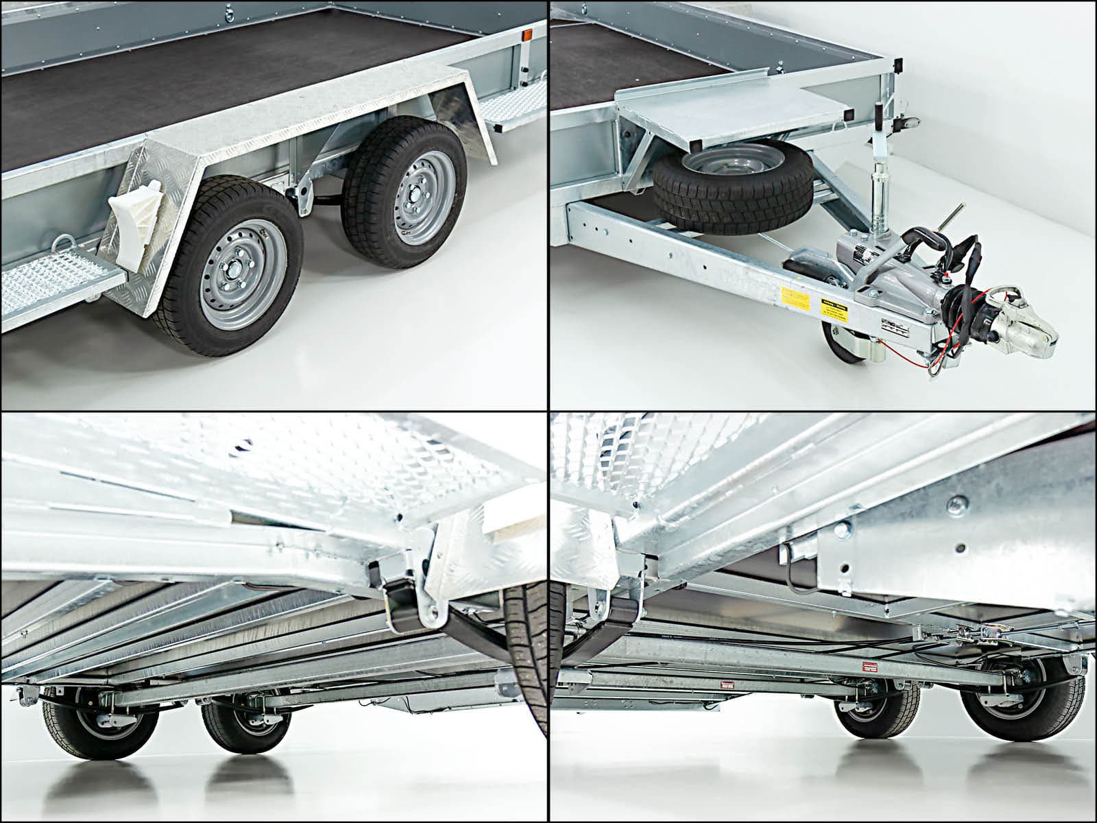 Baumaschinenanhänger Variant Maxi Load 180x400 3,5t|Einzelrampen|Beavertail