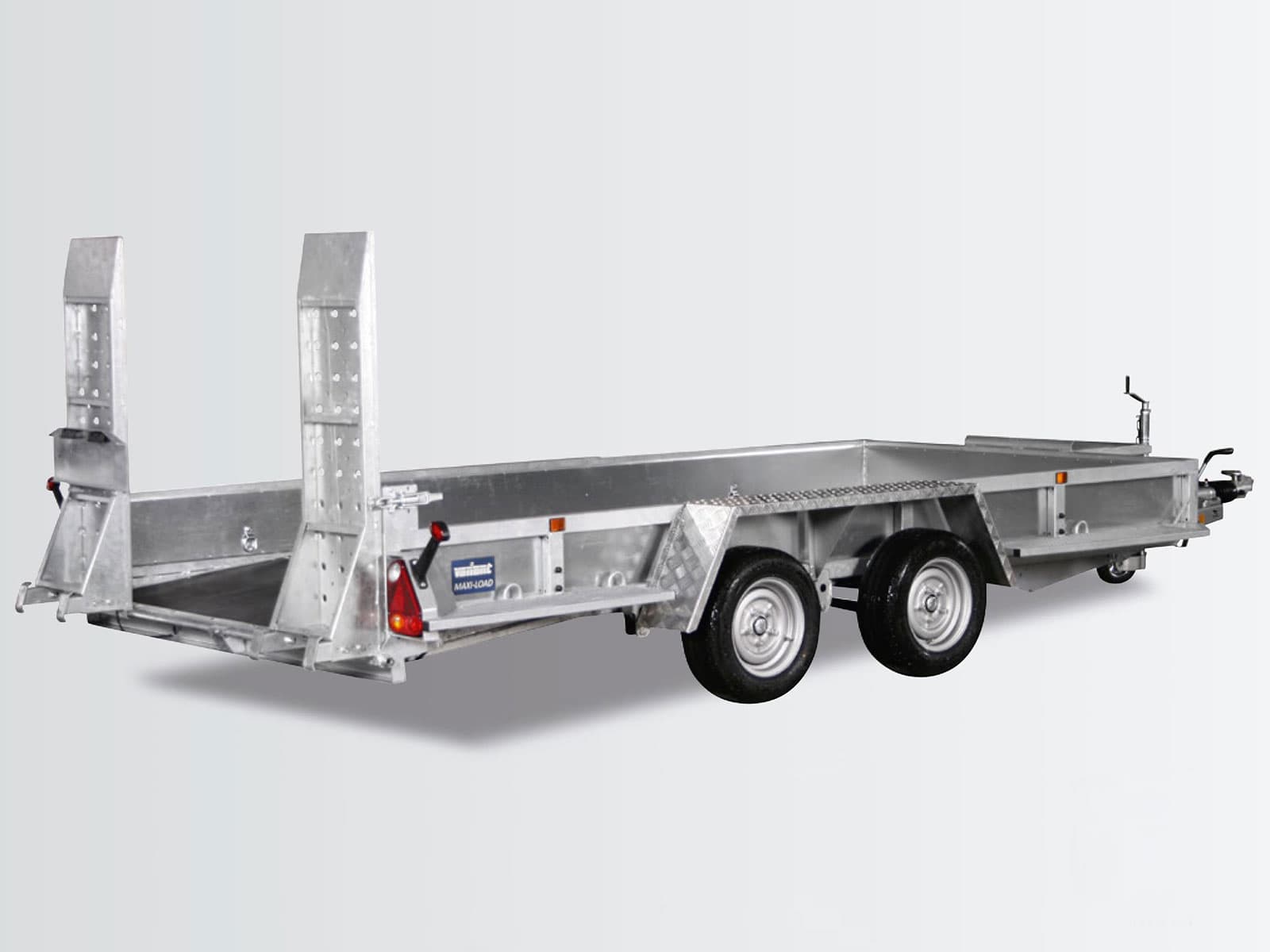 Baumaschinenanhänger Variant Maxi Load 180x400 3,5t|Einzelrampen|Beavertail
