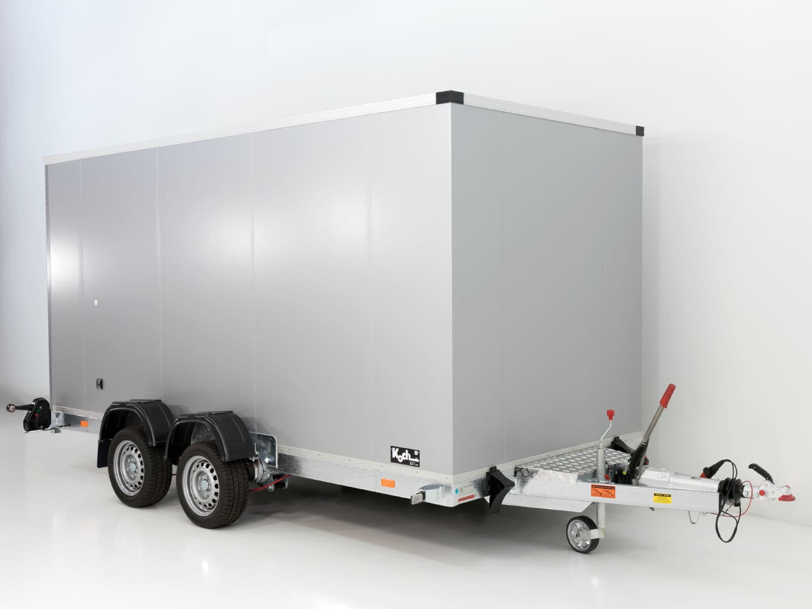 Koffer-Absenkanhänger Vezeko 177x395cm Höhe:190cm 3,5t|E-Pumpe