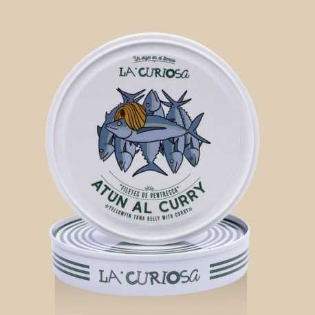 Ventrèche de Thon au Curry Vert Doux – 120 g