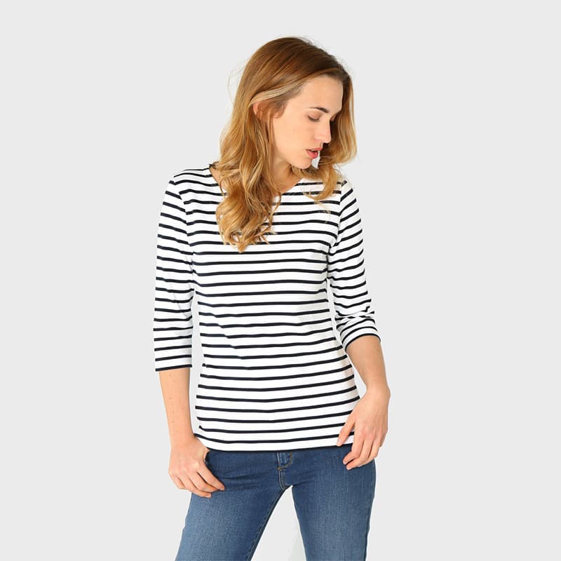 Marinière ARMOR-LUX Guérande 6 Blanc/Navy