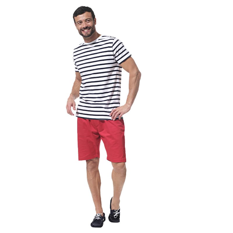 Marinière HUBLOT  Bruce 2XL Blanc/Marine