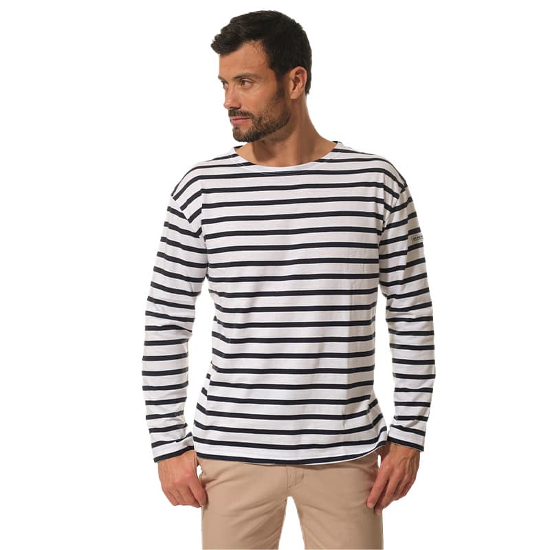 Marinière HUBLOT Pecheur 2XL Blanc/Marine