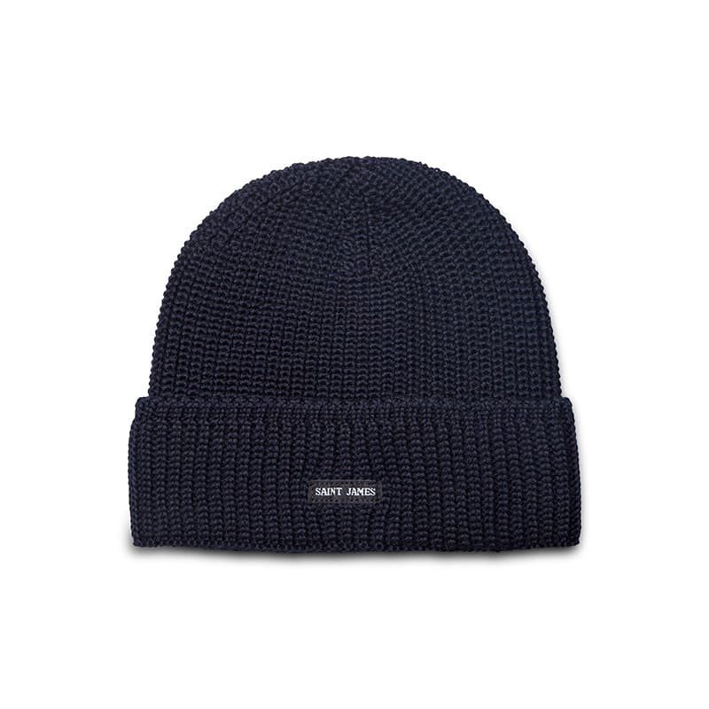 Bonnet à revers SAINT JAMES Canot TU Navy