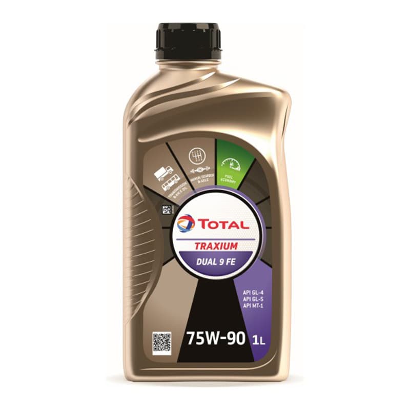 Huile TOTAL Traxium Dual 9 FE 75W90 - 1 Litre 1 Litre