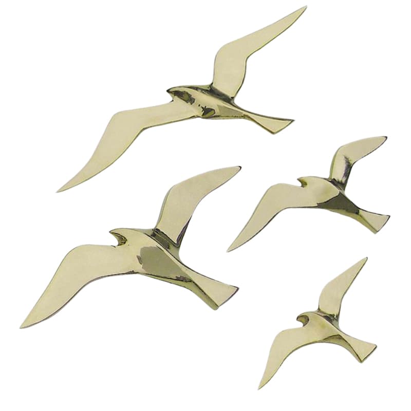 Mouette murale laiton Moyen Modèle