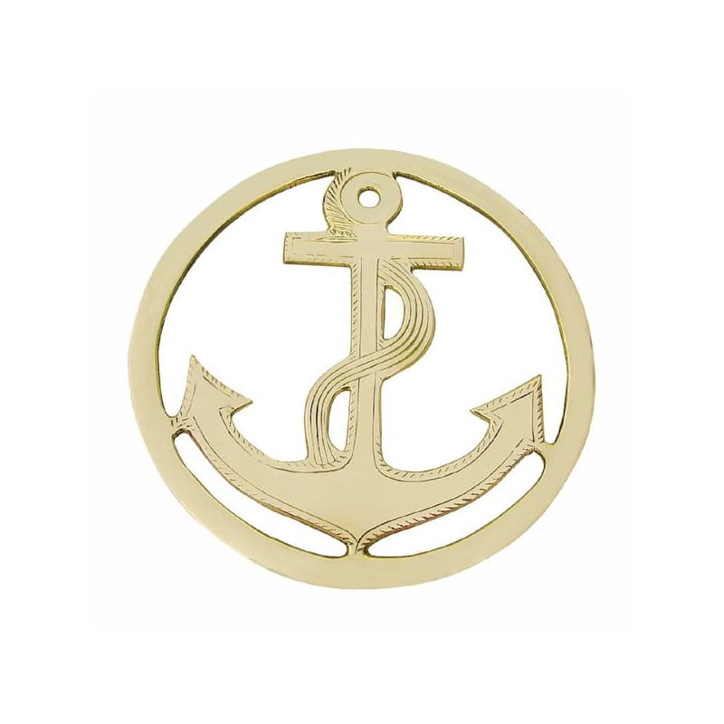 Dessous de plat laiton "Ancre"