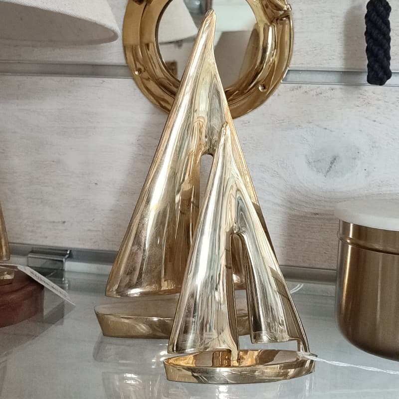 Voilier à poser laiton Grand Modèle