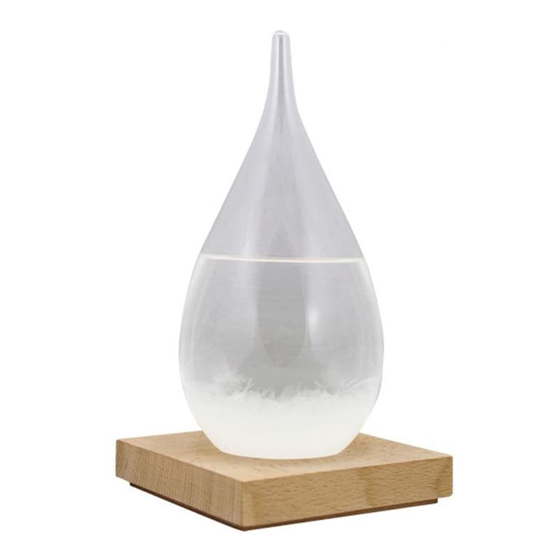 Baromètre verre Goutte à cristaux
