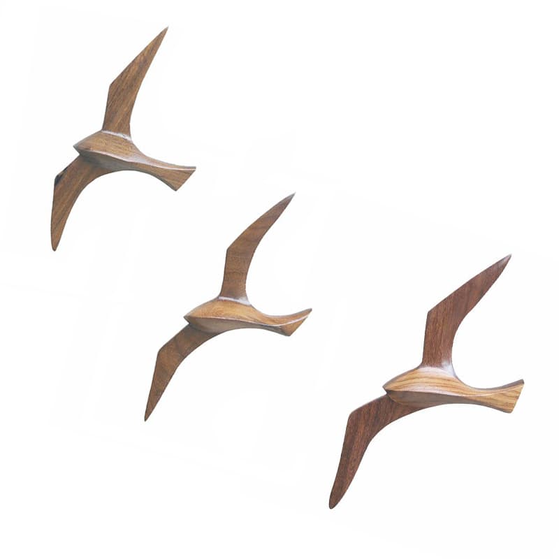 Mouette murale bois Moyen Modèle