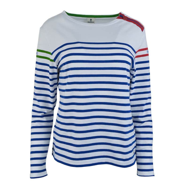 Marinière MOUSQUETON Marjana-S Batri 36 Blanc/Bleu