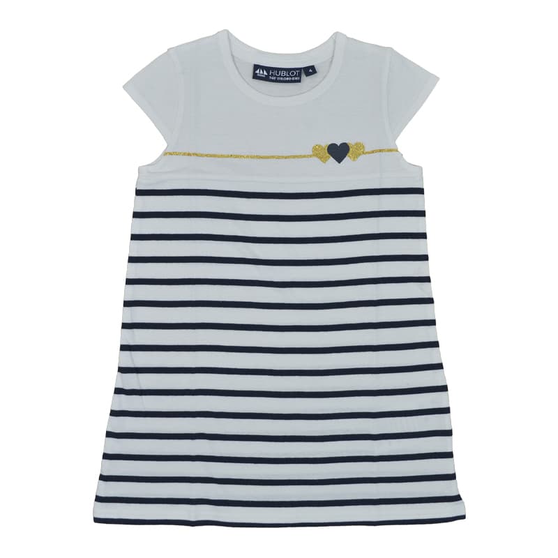 Robe HUBLOT Falballa Blanc/Marine 6 Ans