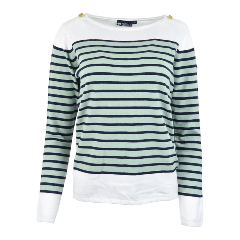 Pull HUBLOT Sollange 2XL HUB Thym/Marine/Blanc