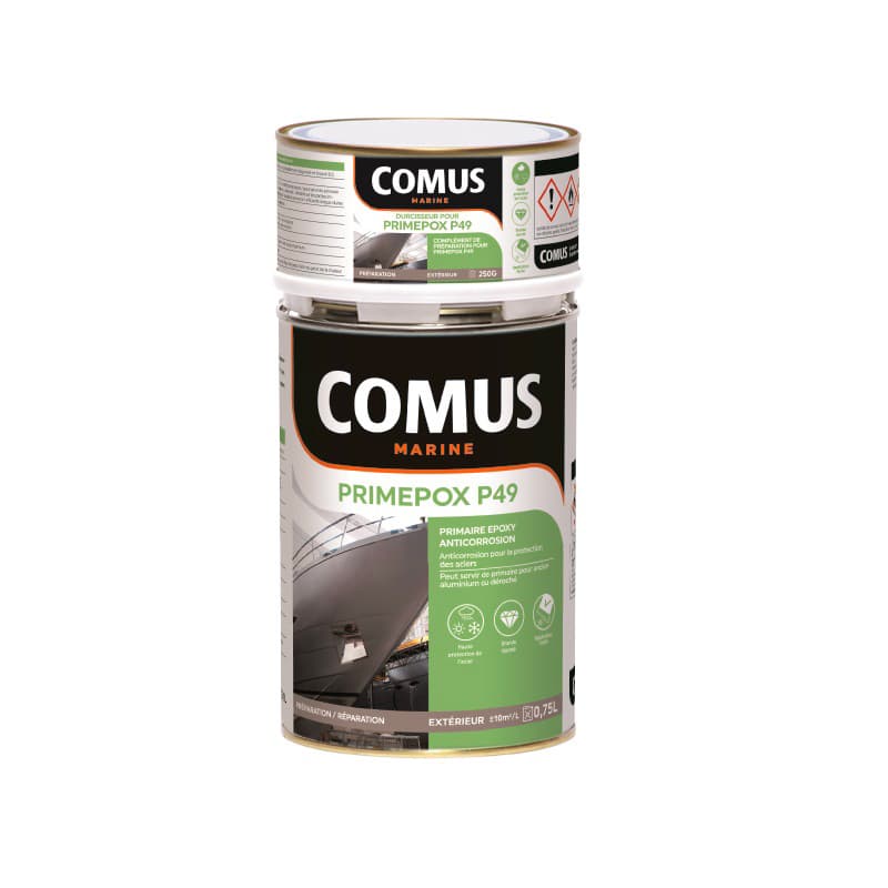 Primepox P49 (B+D) COMUS MARINE  1 Litre Gris Perle