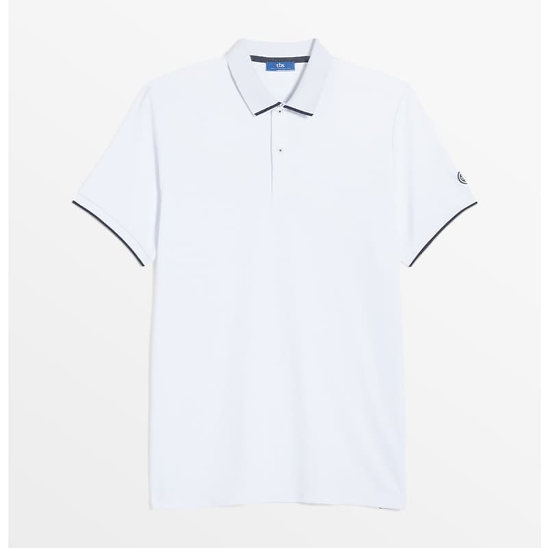 Polo anti-UV TBS Mancepol Blanc 2XL