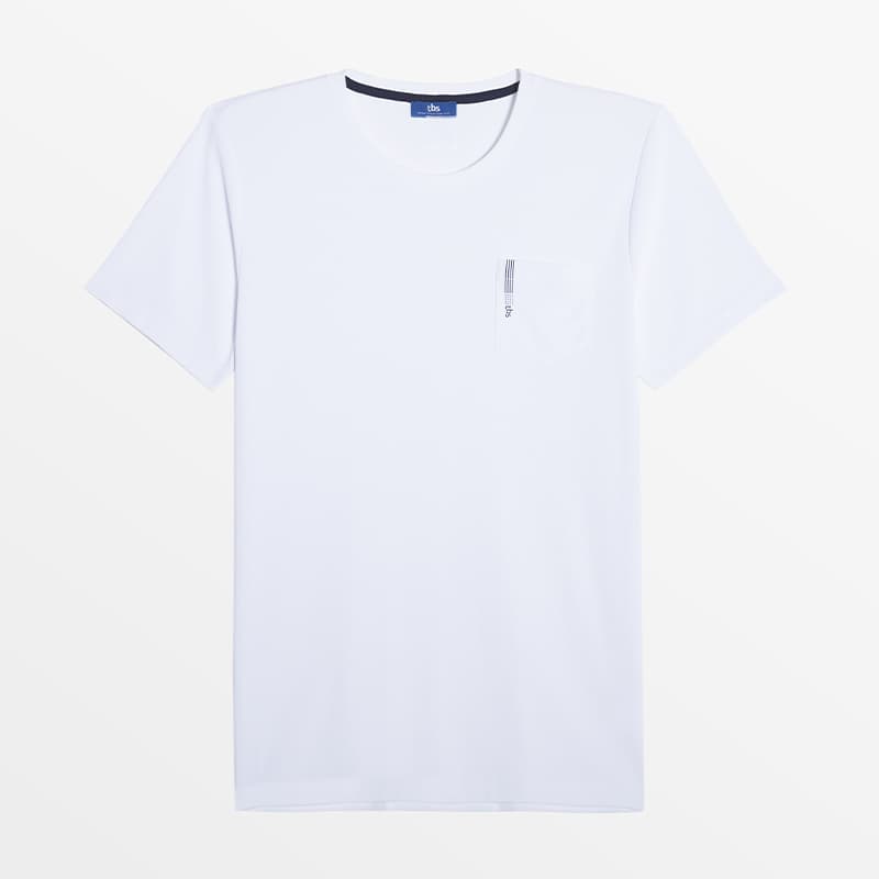 T-shirt anti-UV TBS Mancetee XL Blanc
