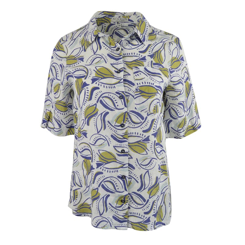 Chemise Lin MAT DE MISAINE Candao 48 I2276 Imp Cristal