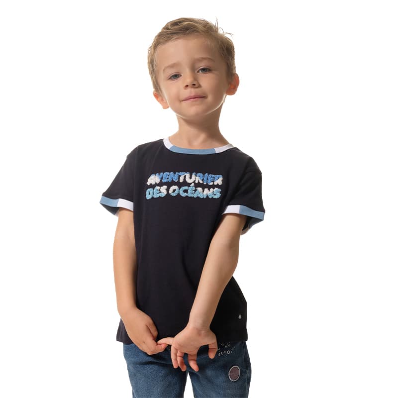 T-shirt HUBLOT Zebulon Marine 8 Ans