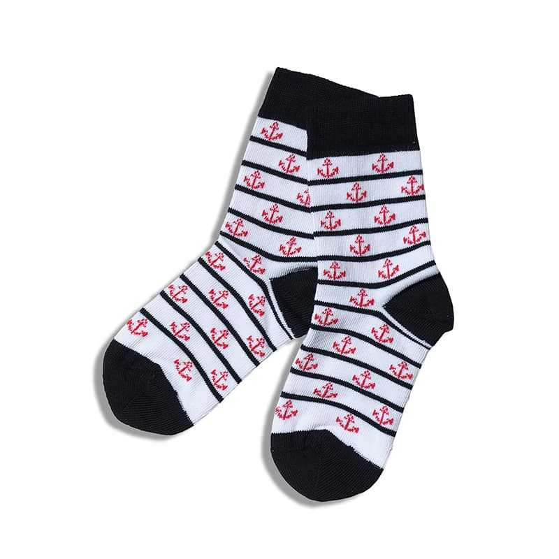 Chaussettes Enfant HUBLOT Mina 27 / 30 HUB Blanc/Marine/Rouge
