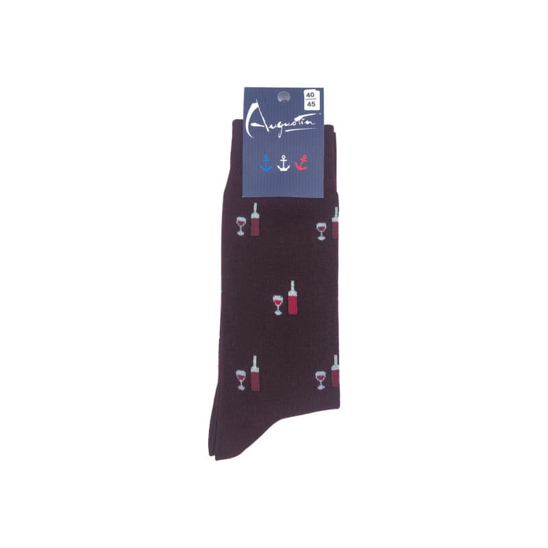 Chaussettes AUGUSTIN Vin Bordeaux 40/45