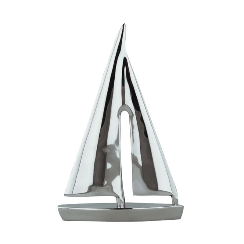 Voilier à poser Laiton Nickelé Grand Modèle