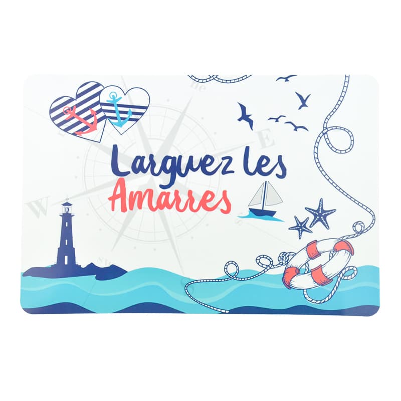 Set de table "Larguez les Amarres"