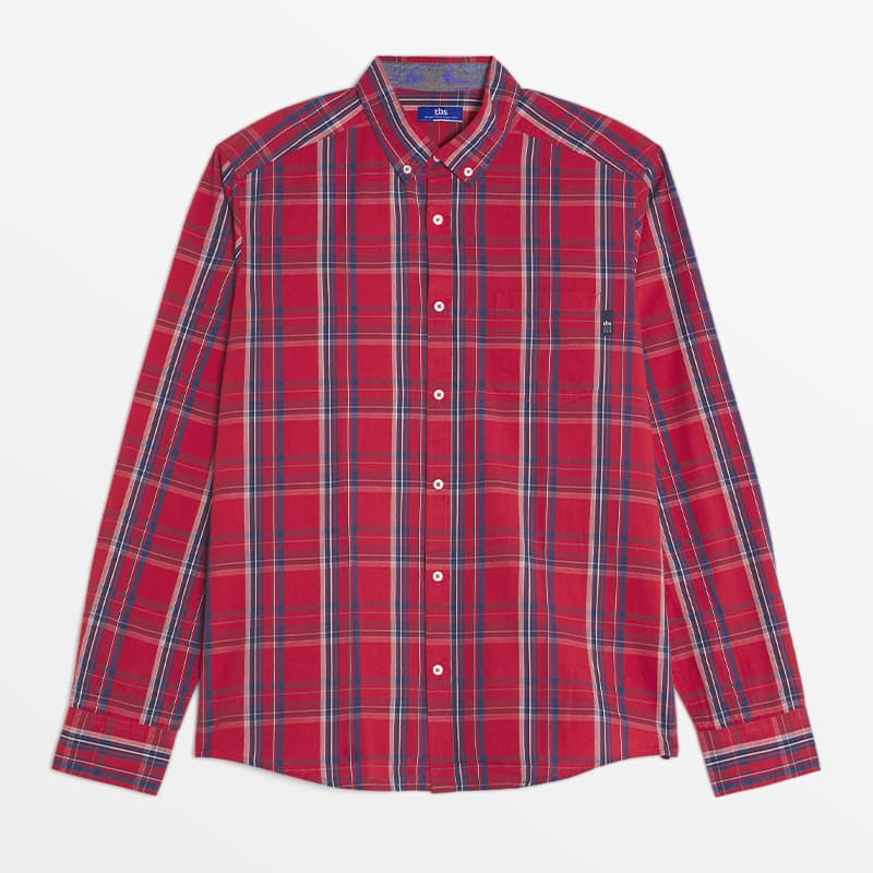 Chemise TBS Stoneche M 116 Bruyere