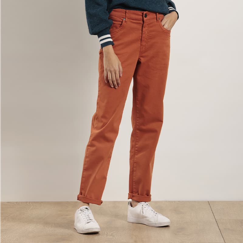 Pantalon satin MAT DE MISAINE Panillo 36 U309 Ginger