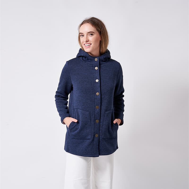 Veste polaire longue intérieur Sherpa BATELA 40 MA Marine
