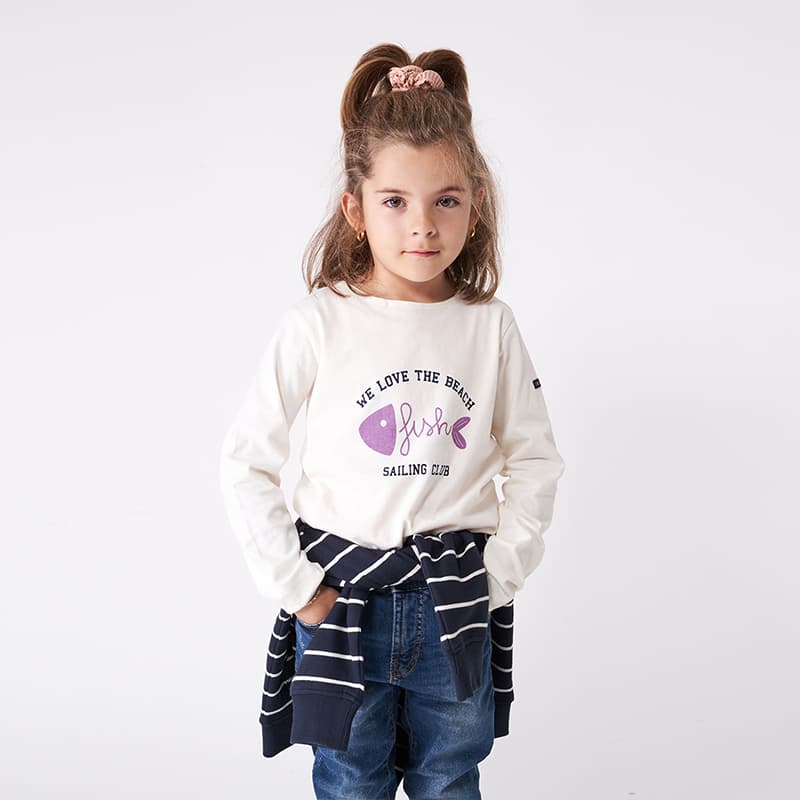 T-shirt BATELA We love the beach 6 Ans CU Cord