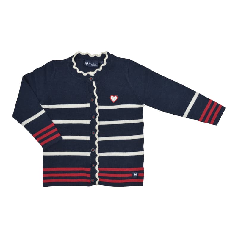 Gilet HUBLOT Tulsa 18 Mois Marine/Ecru