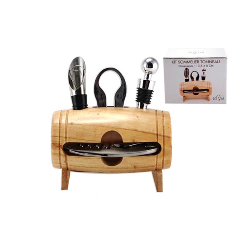 Kit sommelier tonneau 4 pièces