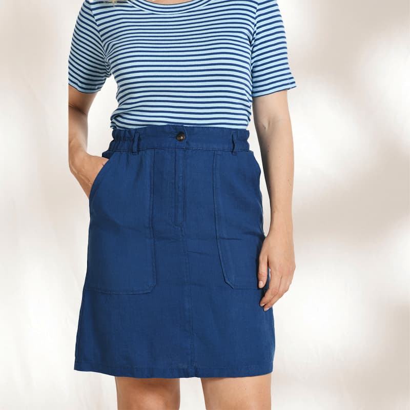 Jupe en Lin MAT DE MISAINE Junia 38 U20 Orion