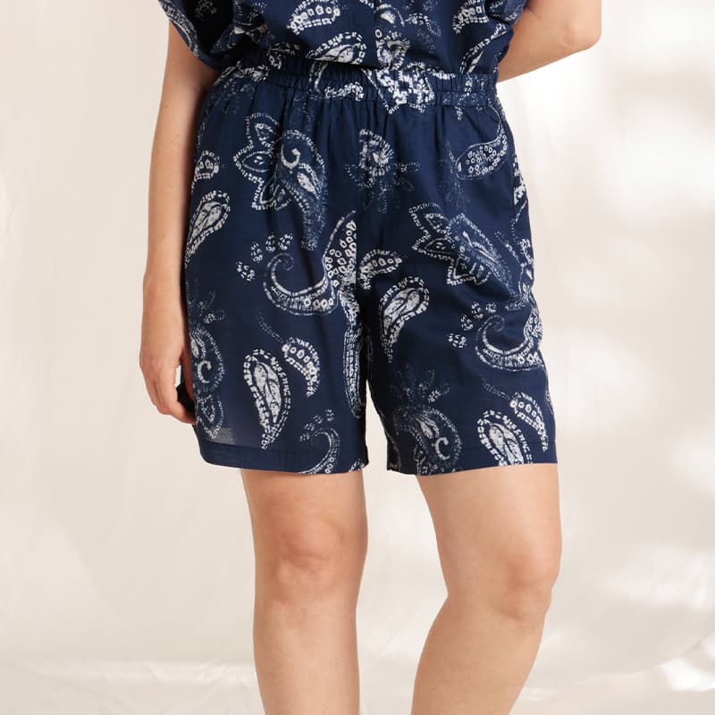 Short MAT DE MISAINE Jaipur 40 I26 Imp Indigo