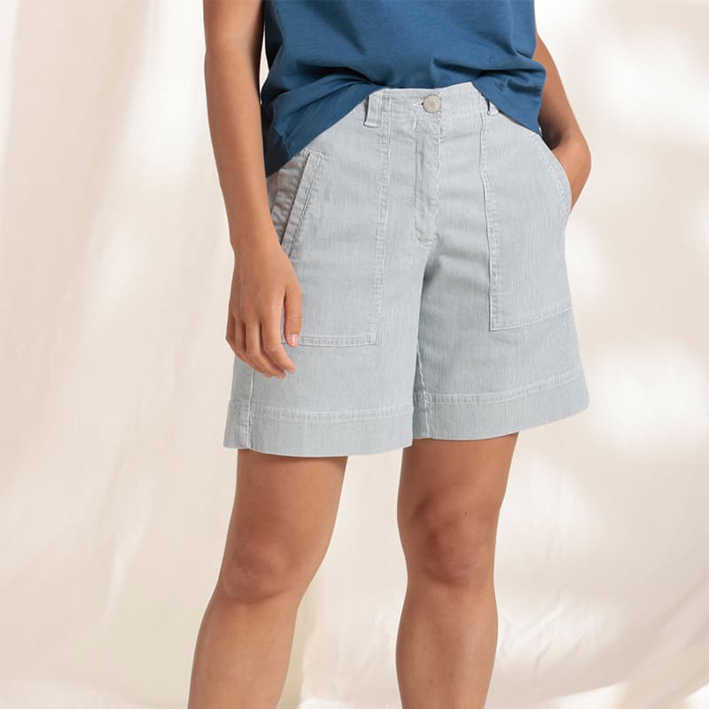 Bermuda MAT DE MISAINE Balino rayé 38 Ray23 Raye Navy