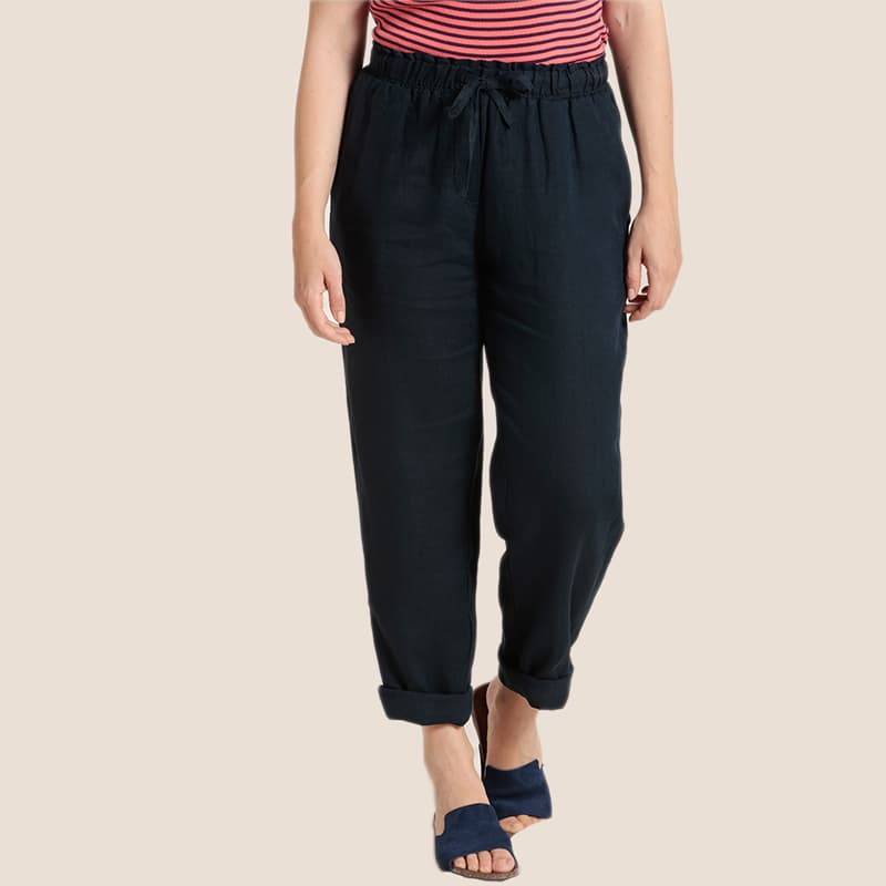 Pantalon Lin MAT DE MISAINE Paros 44 U21 Marine