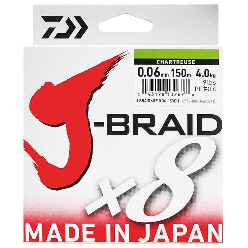 Tresse DAIWA Jbraid 8B - 150M 13/100 V