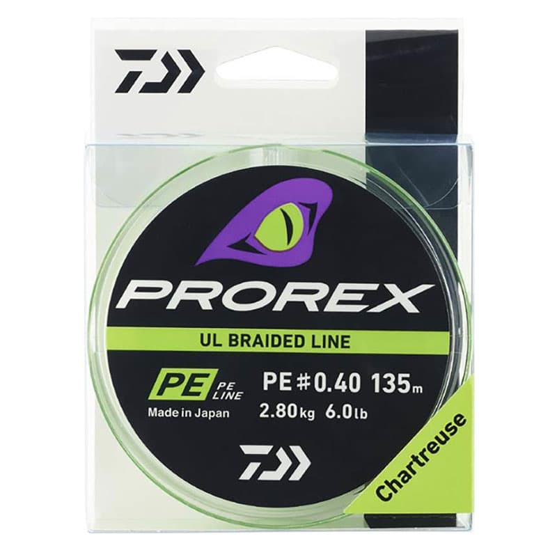 Tresse DAIWA Prorex Ul - Chartreuse - 135M PE 0.60