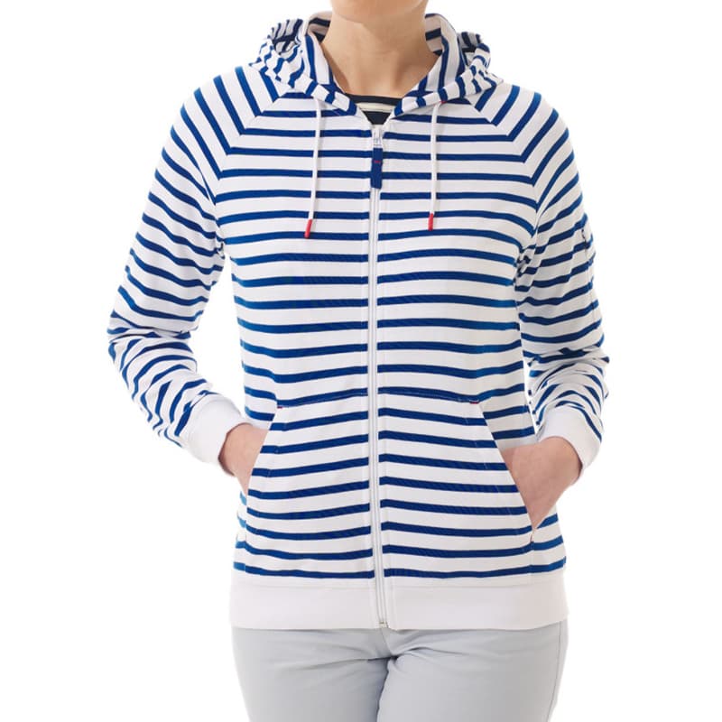 Sweat zippé MOUSQUETON Maodan-B 34 Blanc/Royal