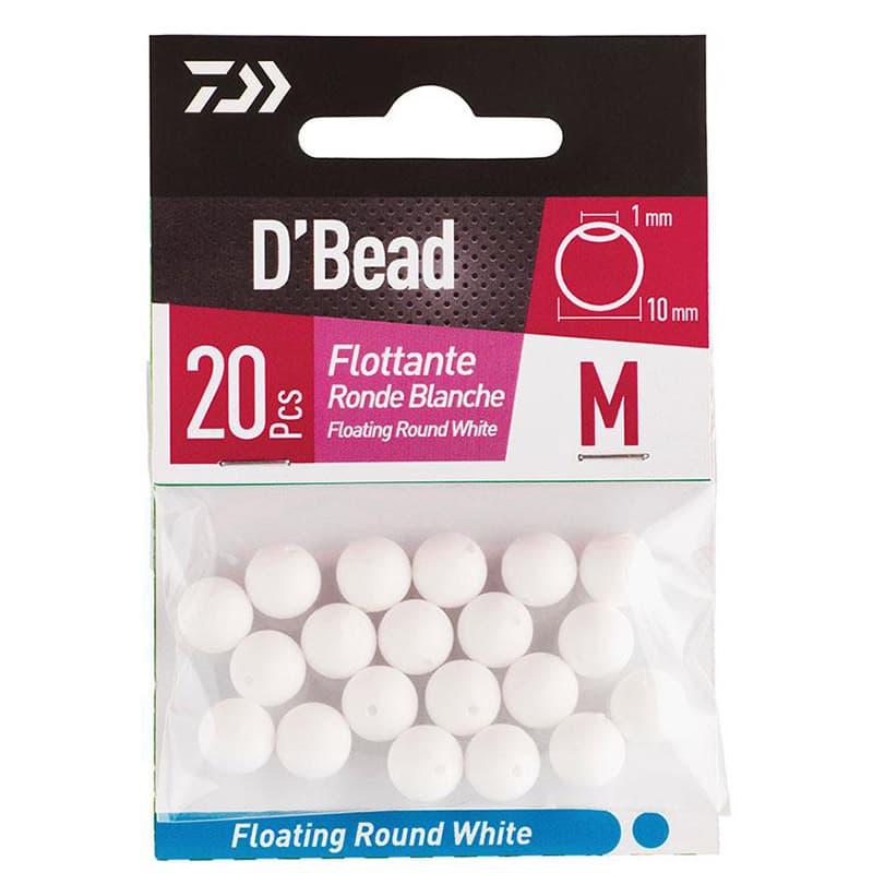 Perle DAIWA Ronde Flottante M BLANCHE
