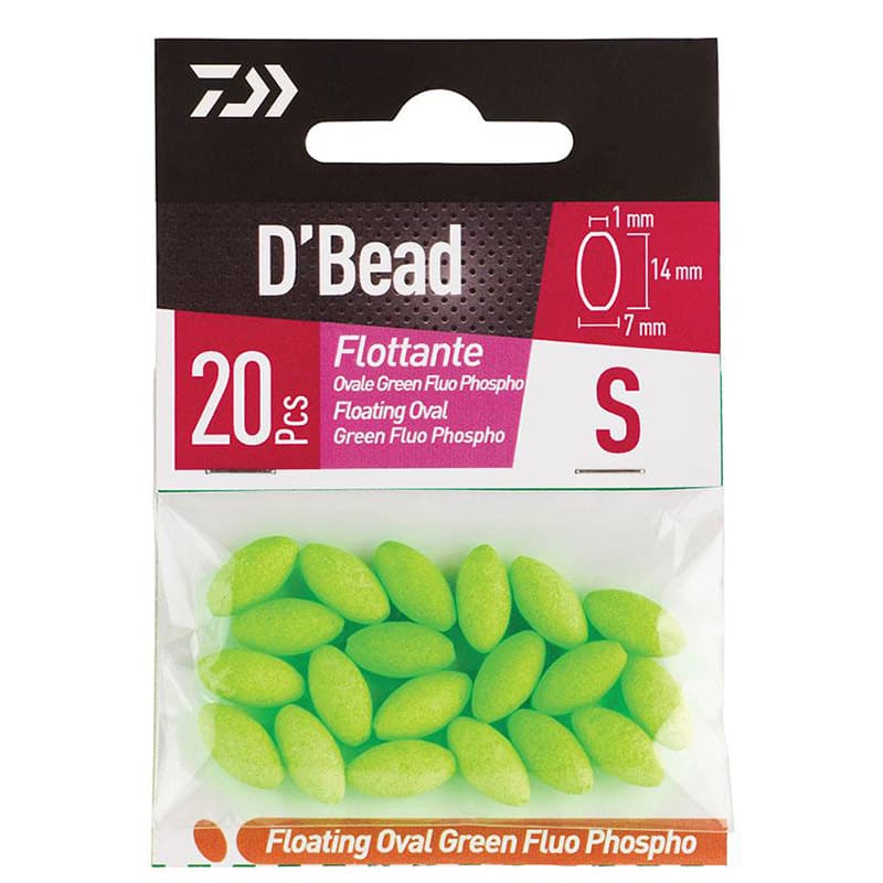 Perle DAIWA Ovale Flottante VERT PHOSPHO