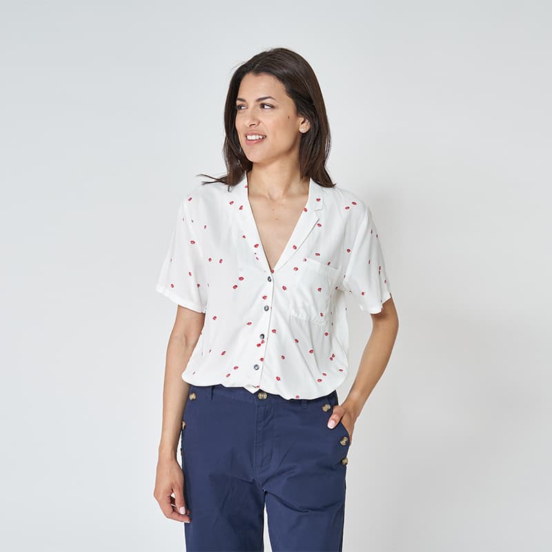 Chemise fluide imprimée BATELA 42 SCA Scallop