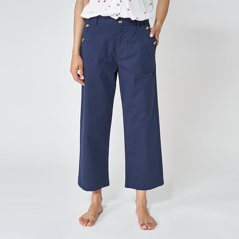 Pantalon twill BATELA 38 MA Navy Blue