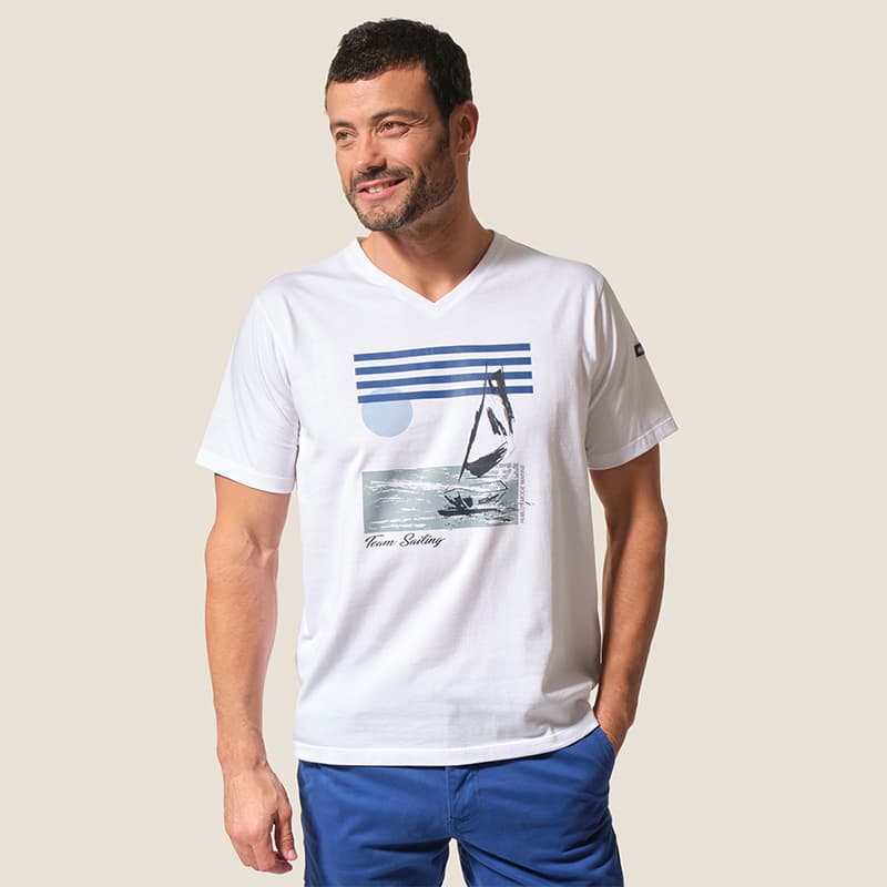 T-shirt HUBLOT Calveen M Blanc White
