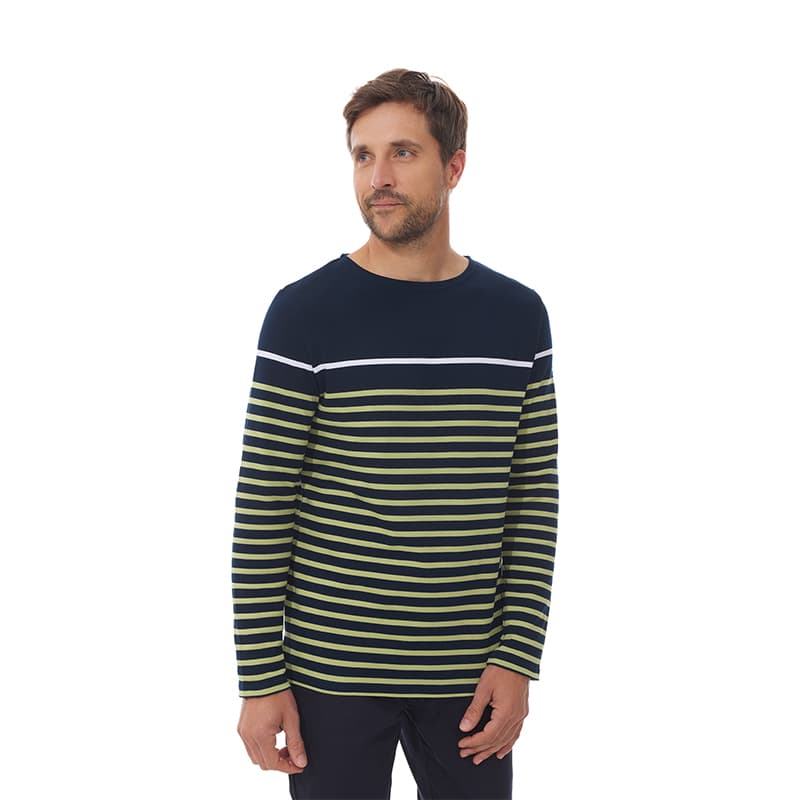 Marinière MOUSQUETON Mario-S L Marine/Celeri/Blanc