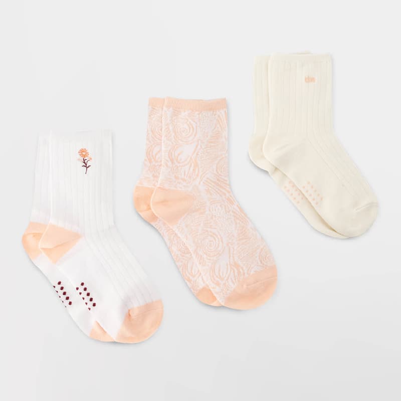 Lot de 3 paires de Chaussettes TBS Setladie 39/42 7A3*Beige + Blanc + Peche